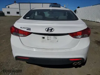 2013 Hyundai Elantra Coupe GS PZEV with VIN KMHDH6AE3DU016159, listed as a Copart auction lot 76408194 with 0 mi miles and Salvage Title. Bid and sale history available at carsss.com. Image 6.