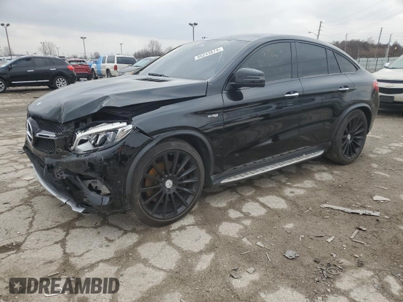 2017 Mercedes-Benz GLE 43 AMG with VIN 4JGED6EB3HA064011, listed as a Copart auction lot 85243874 with 95,518 mi miles and Salvage title. Bid and sale history available at DreamBid. Image 1.