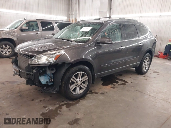 2015 Chevrolet Traverse LT with VIN 1GNKVHKD5FJ192552, listed as a IAAI auction lot 41708239 with 185,664 mi miles and . Bid and sale history available at DreamBid. Image 2.