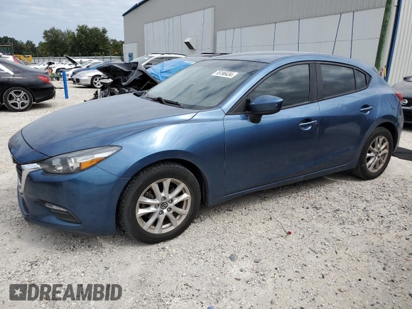 2017 Mazda 3 Sport with VIN 3MZBN1K75HM156082, listed as a Copart auction lot 76196434 with 43,578 mi miles and Salvage Title. Bid and sale history available at carsss.com. Image 1.