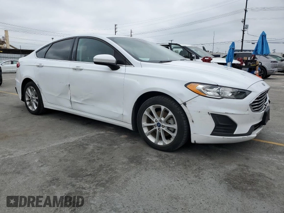2019 Ford Fusion SE with VIN 3FA6P0LU5KR137836, listed as a Copart auction lot 56039075 with 54,029 mi miles and Clean Title. Bid and sale history available at DreamBid. Image 4.