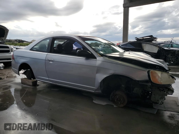 2003 Honda Civic LX with VIN 1HGEM22593L054433, listed as a Copart auction lot 42521825 with 217,505 mi miles and Non Repairable. Bid and sale history available at DreamBid. Image 4.