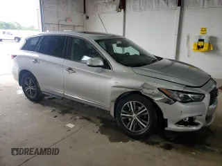 2019 Infiniti QX60 Luxe with VIN 5N1DL0MM1KC511798, listed as a Copart auction lot 57649915 with Not provided miles and Salvage title. Bid and sale history available at DreamBid. Image 4.