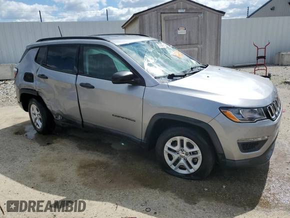 2017 Jeep Compass Sport с VIN 3C4NJDAB7HT656026, выставлен на аукционе Copart как лот 57790745 с пробегом Не указан миль и На запчасти • Non repairable. История ставок и продаж доступна на DreamBid. Изображение 4.