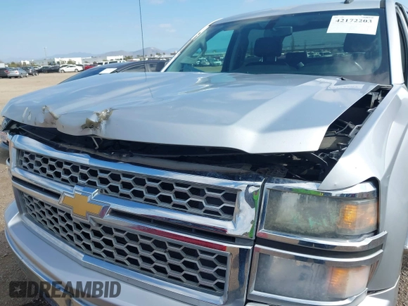 2014 Chevrolet Silverado 1500 LT with VIN 3GCPCREC7EG466217, listed as a IAAI auction lot 42172203 with 131,824 mi miles. Bid and sale history available at carsss.com. Image 6.