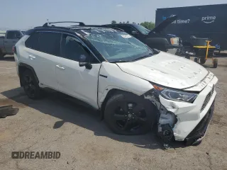 2021 Toyota RAV4 Hybrid XSE with VIN 4T3E6RFV0MU038650, listed as a Copart auction lot 60345725 with 24,124 mi miles and Salvage title. Bid and sale history available at DreamBid. Image 4.
