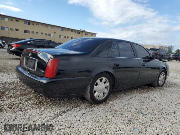 2002 Cadillac DeVille DTS with VIN 1G6KF57962U233811, listed as a Copart auction lot 80435034 with 62,005 mi miles and Salvage Title. Bid and sale history available at carsss.com. Image 3.