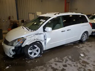 2007 Nissan Quest S with VIN 5N1BV28U27N111137, listed as a Copart auction lot 45334165 with 91,601 mi miles and Non Repairable. Bid and sale history available at carsss.com. Image 1.