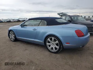 2007 Bentley Continental GT with VIN SCBDR33WX7C047167, listed as a Copart auction lot 74546784 with 0 mi miles and Salvage Title. Bid and sale history available at carsss.com. Image 2.