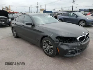 2018 BMW 5 Series 540i with VIN WBAJE5C56JG917606, listed as a Copart auction lot 54196055 with 85,207 mi miles and Salvage title. Bid and sale history available at DreamBid. Image 4.