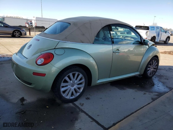2008 Volkswagen New Beetle Convertible SE with VIN 3VWRG31Y18M406769, listed as a Copart auction lot 44470015 with 98,652 mi miles and Salvage Title. Bid and sale history available at carsss.com. Image 3.