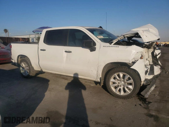 2021 Chevrolet Silverado 1500 Custom with VIN 3GCPWBEK9MG447379, listed as a Copart auction lot 88286075 with 86,497 mi miles and Salvage Title. Bid and sale history available at DreamBid. Image 4.