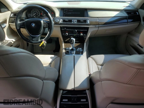 2012 BMW 7 Series 740Li with VIN WBAKB4C55CC575826, listed as a Copart auction lot 74012564 with 140,577 mi miles and Salvage Title. Bid and sale history available at carsss.com. Image 8.