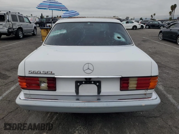 1989 Mercedes-Benz 560 with VIN WDBCA39E2KA479060, listed as a Copart auction lot 81924154 with 172,377 mi miles and Salvage Title. Bid and sale history available at DreamBid. Image 6.