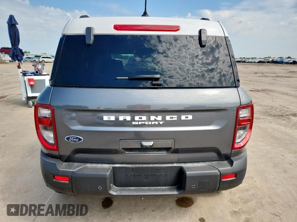 2025 Ford Bronco Sport Heritage with VIN 3FMCR9GNXSRE25085, listed as a Copart auction lot 63847615 with 220 mi miles and Salvage title. Bid and sale history available at DreamBid. Image 6.