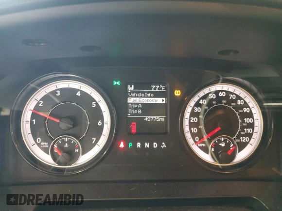 2022 Ram 1500 Warlock z VIN 1C6RR7GG8NS174698, wystawiony jako Copart lot #58217935 z przebiegiem 49 775 mil mil oraz Szkoda całkowita • Salvage title. Historia ofert i sprzedaży dostępna na DreamBid. Obrazek 9.