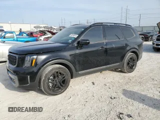 2023 Kia Telluride SX Prestige X-Line z VIN 5XYP5DGCXPG405939, wystawiony jako Copart lot #65636844 z przebiegiem 4 598 mil mil oraz Szkoda całkowita • Salvage title. Historia ofert i sprzedaży dostępna na DreamBid. Obrazek 1.