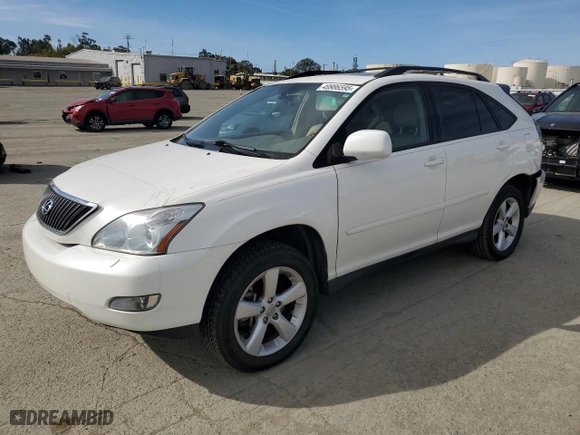 2007 Lexus RX 350 with VIN JTJHK31U372004278, listed as a Copart auction lot 49986595 with 156,355 mi miles and Salvage Title. Bid and sale history available at carsss.com. Image 1.