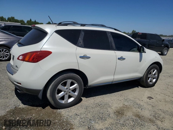 2009 Nissan Murano SL z VIN JN8AZ18U29W031904, wystawiony jako Copart lot #60540915 z przebiegiem 189 398 mil mil oraz Czysty tytuł • Clean title. Historia ofert i sprzedaży dostępna na DreamBid. Obrazek 3.