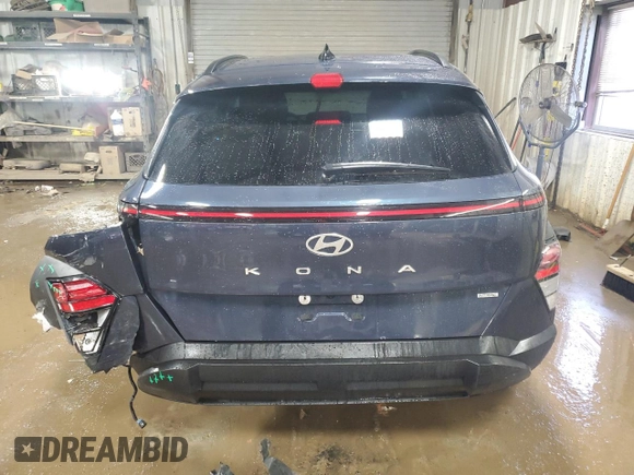 2024 Hyundai Kona SEL with VIN KM8HCCAB3RU044958, listed as a Copart auction lot 50397625 with 28,888 mi miles and Salvage Title. Bid and sale history available at carsss.com. Image 6.