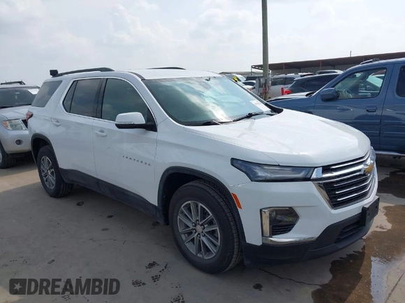 2022 Chevrolet Traverse LT Leather with VIN 1GNERHKW1NJ157847, listed as a IAAI auction lot 41943706 with 49,723 mi miles. Bid and sale history available at carsss.com. Image 1.