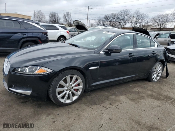 2013 Jaguar XF V6 SC with VIN SAJWJ0EF5D8S86103, listed as a Copart auction lot 47092875 with 0 mi miles and Salvage Title. Bid and sale history available at carsss.com. Image 1.