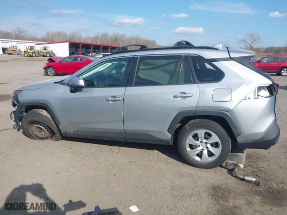 2020 Toyota RAV4 LE with VIN 2T3G1RFV7LW117920, listed as a IAAI auction lot 41637642 with 76,099 mi miles. Bid and sale history available at carsss.com. Image 14.