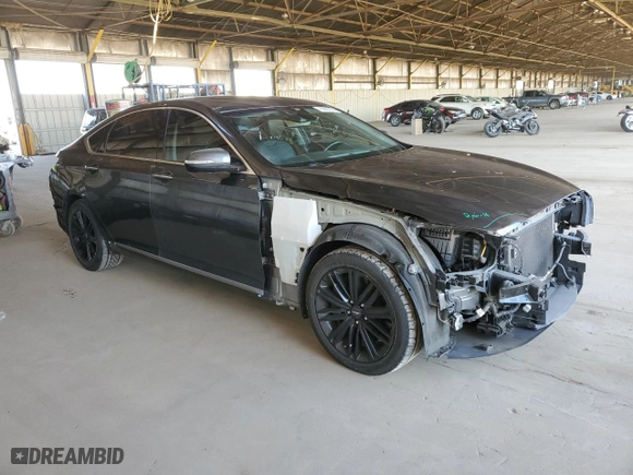 2018 Genesis G80 3.8L with VIN KMHGN4JE3JU251117, listed as a Copart auction lot 85885074 with 75,374 mi miles and Salvage Title. Bid and sale history available at carsss.com. Image 4.