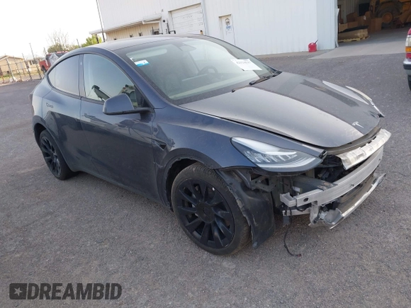 2023 Tesla Model Y Long Range with VIN 7SAYGDEE1PA053683, listed as a IAAI auction lot 42124517 with 32,295 mi miles. Bid and sale history available at carsss.com. Image 1.