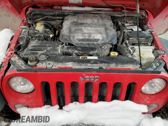 2016 Jeep Wrangler Unlimited Sport RHD with VIN 1C4BJWKG4GL277259, listed as a Copart auction lot 87713635 with 221,120 mi miles and Salvage title. Bid and sale history available at DreamBid. Image 12.