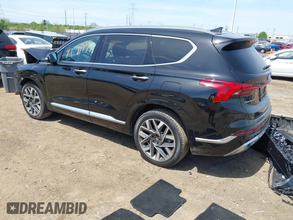 2023 Hyundai Santa Fe Calligraphy z VIN 5NMS54AL2PH607408, wystawiony jako IAAI lot #42094479 z przebiegiem 28 525 mil mil oraz . Historia ofert i sprzedaży dostępna na DreamBid. Obrazek 3.
