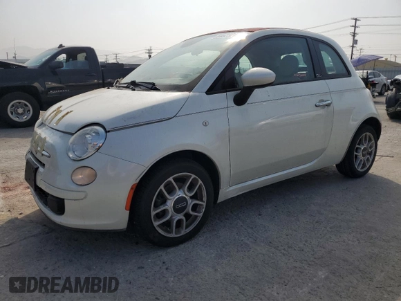 2015 FIAT 500 Pop with VIN 3C3CFFDR2FT562005, listed as a Copart auction lot 64523215 with 59,559 mi miles and Clean title. Bid and sale history available at DreamBid. Image 1.