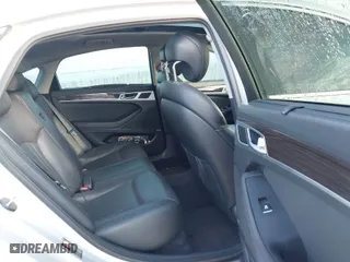 2017 Genesis G80 3.8L with VIN KMHGN4JE5HU169173, listed as a IAAI auction lot 41082599 with 115,604 mi miles. Bid and sale history available at carsss.com. Image 8.