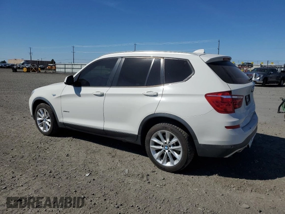 2016 BMW X3 xDrive28i with VIN 5UXWX9C54G0D91411, listed as a Copart auction lot 53906295 with 103,042 mi miles and Salvage Title. Bid and sale history available at DreamBid. Image 2.