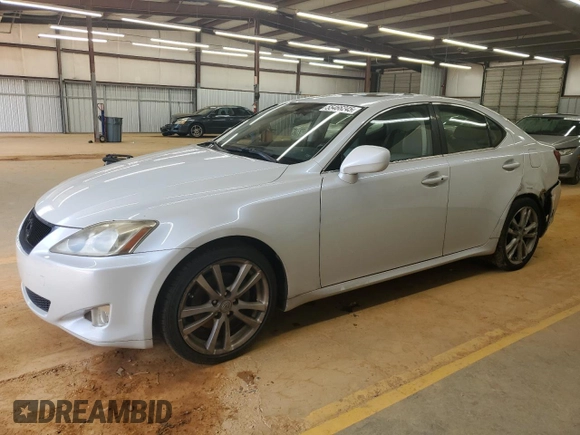 2006 Lexus IS 250 with VIN JTHBK262465011858, listed as a Copart auction lot 55466245 with 195,210 mi miles and Salvage title. Bid and sale history available at DreamBid. Image 1.