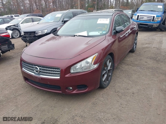 2010 Nissan Maxima 3.5 SV w/Sport Pkg with VIN 1N4AA5AP2AC809533, listed as a IAAI auction lot 41795703 with 132,961 mi miles. Bid and sale history available at carsss.com. Image 2.