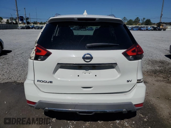 2017 Nissan Rogue SV with VIN KNMAT2MT0HP569901, listed as a Copart auction lot 53364085 with 107,225 mi miles and Salvage Title. Bid and sale history available at carsss.com. Image 6.