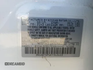 2019 Nissan Sentra SV z VIN 3N1AB7AP1KY313153, wystawiony jako Copart lot #53393725 z przebiegiem 53 203 mil mil oraz Szkoda całkowita • Salvage title. Historia ofert i sprzedaży dostępna na DreamBid. Obrazek 12.