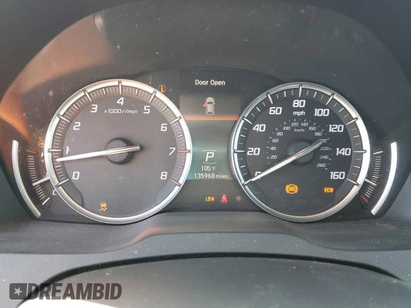 2014 Acura MDX Technology with VIN 5FRYD3H4XEB010641, listed as a Copart auction lot 59573205 with 135,968 mi miles and Salvage title. Bid and sale history available at DreamBid. Image 9.