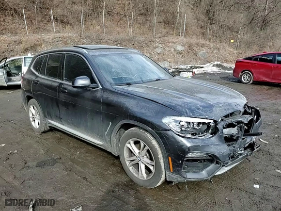 2021 BMW X3 sDrive30i with VIN 5UXTY3C0XM9H20802, listed as a Copart auction lot 46603125 with 0 mi miles and Salvage Title. Bid and sale history available at carsss.com. Image 11.