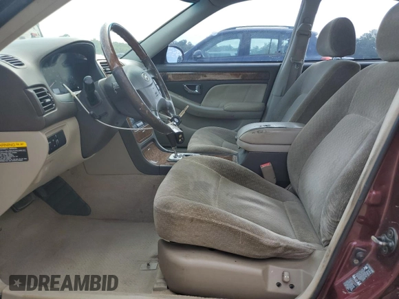 2005 Hyundai XG z VIN KMHFU45E15A382868, wystawiony jako Copart lot #74253334 z przebiegiem 99 314 mil mil oraz Szkody całkowita. Historia ofert i sprzedaży dostępna na DreamBid. Obrazek 7.