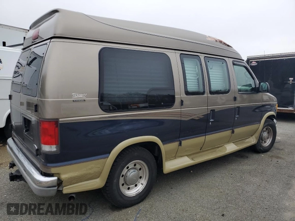 2001 Ford Econoline Cargo Recreational with VIN 1FDPE24L51HB59174, listed as a Copart auction lot 84857404 with 129,690 mi miles and Salvage Title. Bid and sale history available at DreamBid. Image 3.