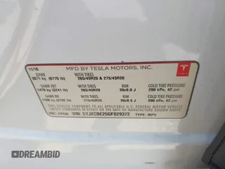 2016 Tesla Model X 70D z VIN 5YJXCBE25GF029372, wystawiony jako IAAI lot #42325335 z przebiegiem 80 071 mil mil oraz . Historia ofert i sprzedaży dostępna na DreamBid. Obrazek 9.