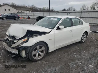 2007 BMW 5 Series 525i with VIN WBANE53507CY04476, listed as a Copart auction lot 51650105 with Not Provided miles and Salvage Title. Bid and sale history available at carsss.com. Image 1.
