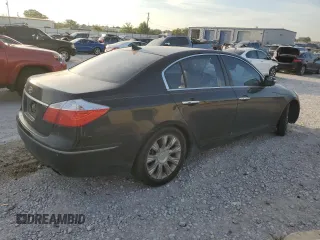 2009 Hyundai Genesis with VIN KMHGC46E19U020470, listed as a Copart auction lot 68014994 with 181,643 mi miles and Salvage Title. Bid and sale history available at carsss.com. Image 3.