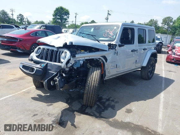 2024 Jeep Wrangler Sahara with VIN 1C4RJXP60RW292136, listed as a IAAI auction lot 42280063 with 26,701 mi miles and . Bid and sale history available at DreamBid. Image 19.