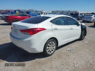 2011 Hyundai Elantra GLS with VIN 5NPDH4AE9BH029465, listed as a IAAI auction lot 41845258 with 134,380 mi miles. Bid and sale history available at carsss.com. Image 4.
