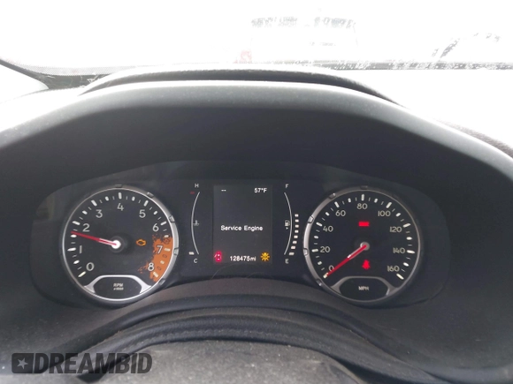 2015 Jeep Renegade Latitude with VIN ZACCJBBH2FPC25869, listed as a IAAI auction lot 40734359 with 128,475 mi miles. Bid and sale history available at carsss.com. Image 7.