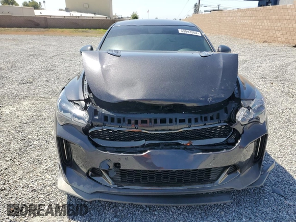 2021 Kia Stinger GT with VIN KNAE35LC6M6091744, listed as a Copart auction lot 69043364 with 44,319 mi miles and Salvage Title. Bid and sale history available at DreamBid. Image 5.