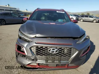 2019 Hyundai Kona Ultimate with VIN KM8K5CA52KU319722, listed as a Copart auction lot 46682135 with 37,737 mi miles and Salvage Title. Bid and sale history available at carsss.com. Image 5.